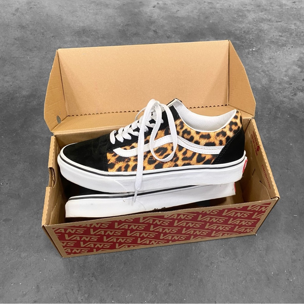 Vans Old Skool Sneakers / Leopard Black